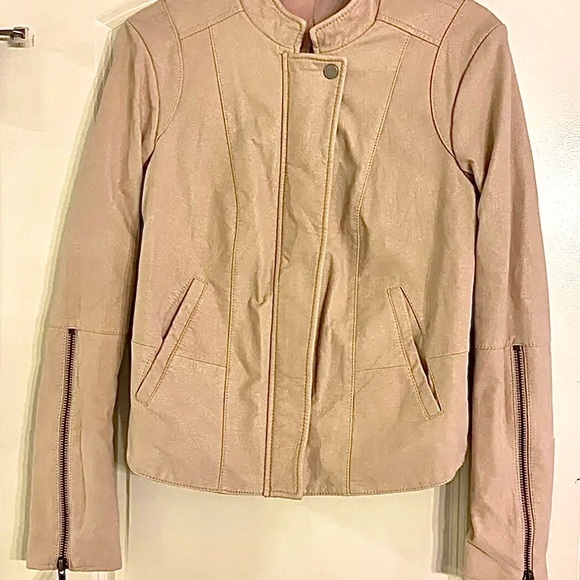 Free People Cool & Clean Vegan Leather Moto Jacket in Rose - Picture 8 of 16